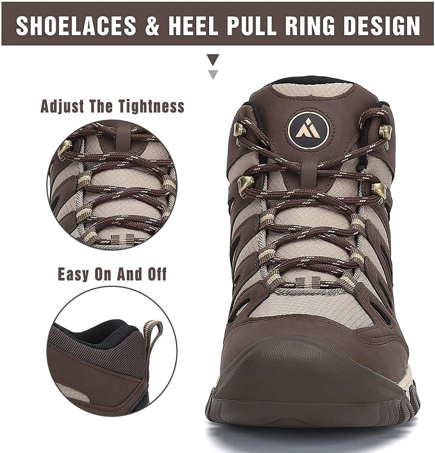 Men Breathable Waterproof Durable Toe Anti Slip Safety Trekking Hiking Shoes | A15