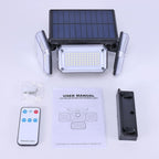 Solar LED Wall Lights Outdoor Split Motion Sensor Light 4 Heads 3 Modes Solar Lamp |