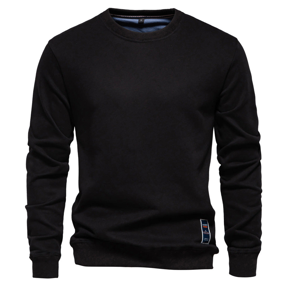 Winter Thickness Pullover O-Neck Solid Color Long Sleeve Warm Slim Sweater | HD156