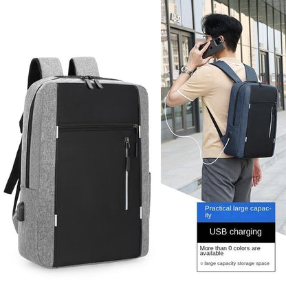 Sac à dos d'école imperméable décontracté pour homme en polyester pour ordinateur portable | 7001 