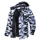 Mens Top Quality Warm Jacket Fleece Lined Waterproof Hooded Full Zip Bomber Coat
 | TJ153D