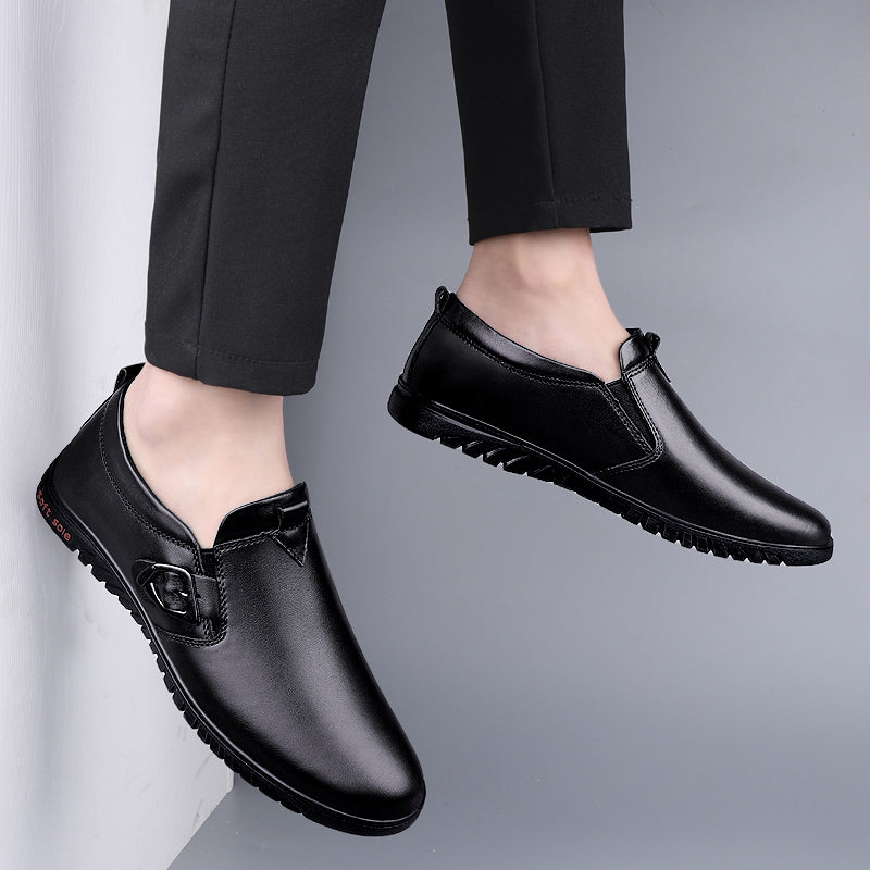 Men Driving Breathable Flats Casual Shoes Wedding Slip on loafers Leather Shoes | 23008