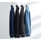 Men's Slim Fit Denim Long Sleeve Shirt Trendy Style Casual Work Jacket Shirt | MT8003