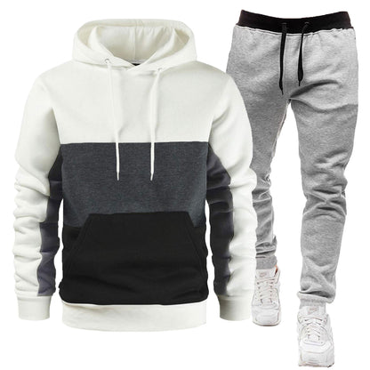 High Quality Men's Casual Suit Hooded Warm Versatile 2 Piece Sports Suit | SY001