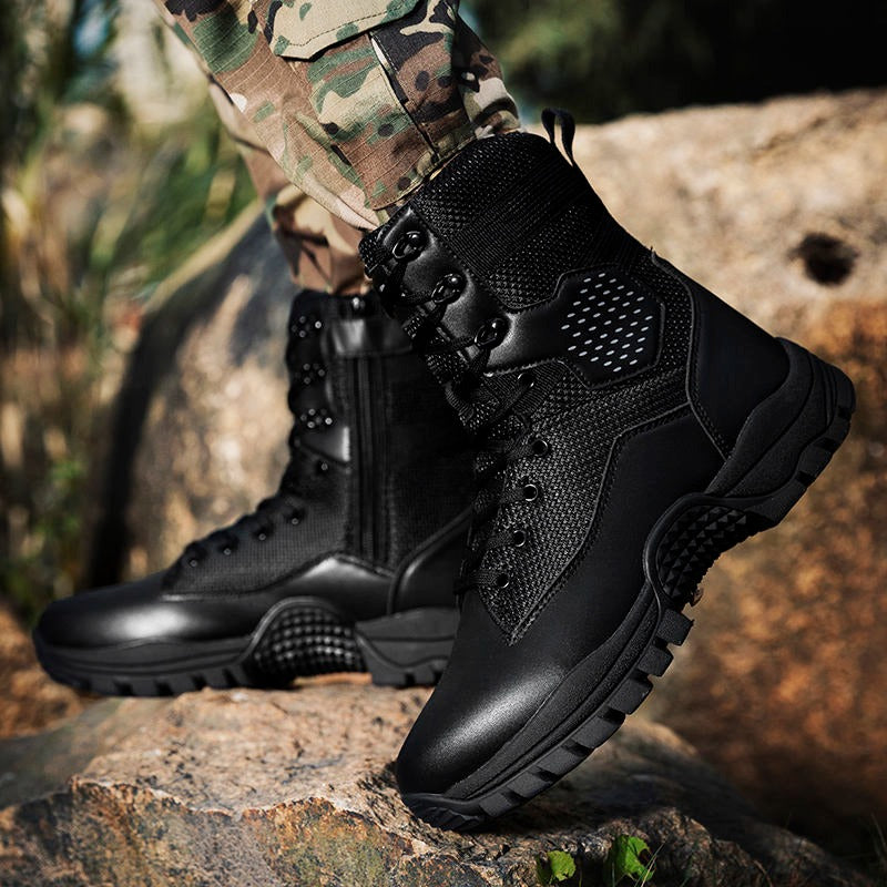 Men’s Outdoor Tactical Shoes Hunting Desert Safety Police Boots Waterproof Anti-Slip Hiking Boots