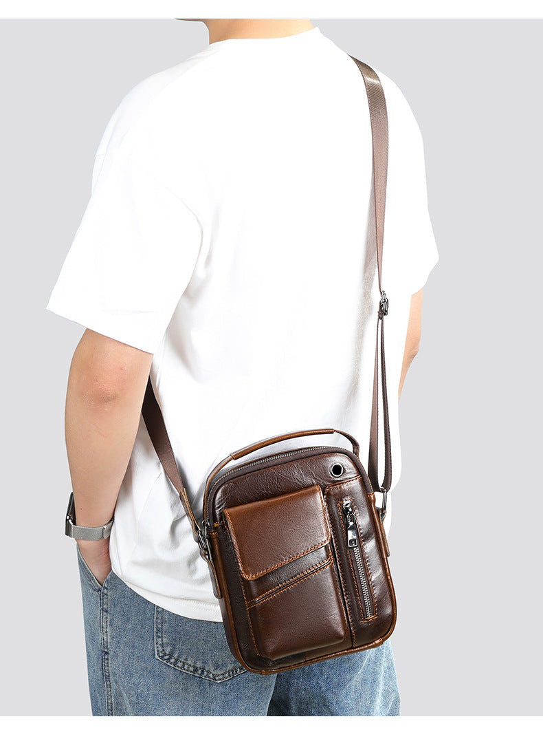 Men's Business Leather Shoulder Bag Stylish & Practical for Work and Travel | 7512