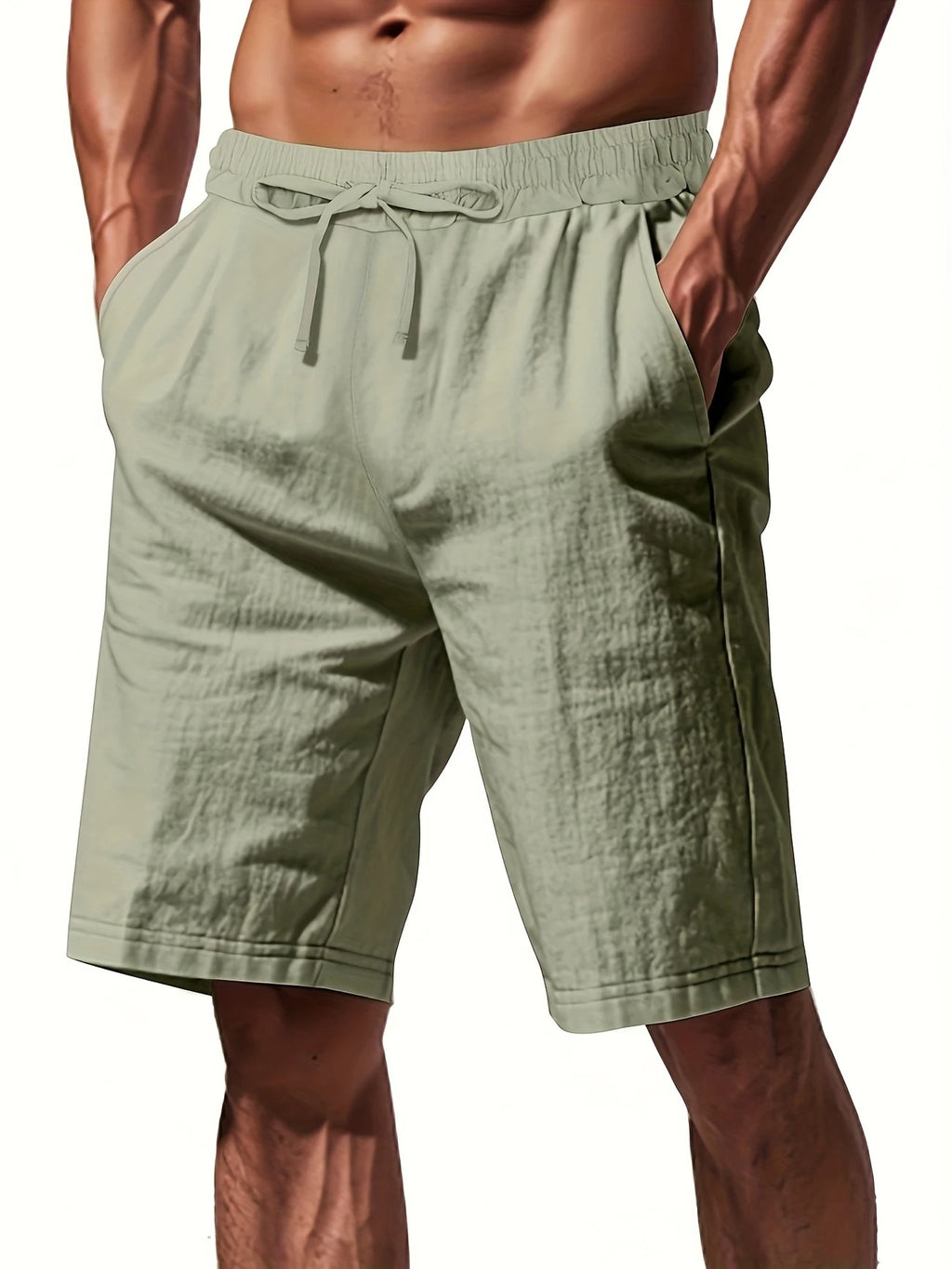 Breathable Men's Linen Shorts – Lightweight Summer Beach & Sport Casualwear| YFY-WW-2