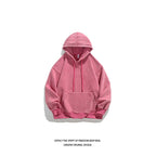 Unisex Heavy French Terry Bonded Fleece Hoodie Thick Vintage Distressed Washed Pullover | A042-23XW99282