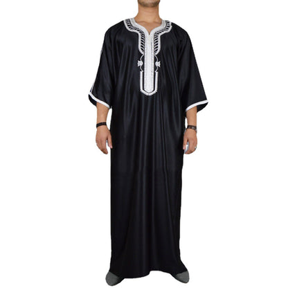 Loose-Fit Muslim Robe Modest and Comfortable Traditional Wear for Men | 1138242