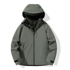 Men's Outdoor Jacket 90% Duck Down Filled Parka with Detachable Shell All-Season Waterproof Hiking Coat