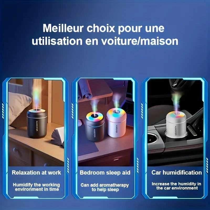 Aromatherapy Diffuser & Cool Mist Humidifier with Night Light – Boosts Plant Health & Air Quality, Ideal for Home & Office Decor | H09