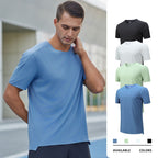 Men’s Lightweight Athletic T-Shirt – Short Sleeve Stretchy Summer Running & Fitness Tee | DT24202