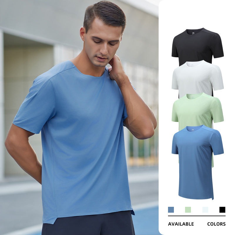 Men’s Lightweight Athletic T-Shirt – Short Sleeve Stretchy Summer Running & Fitness Tee | DT24202
