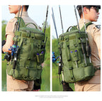 HENGTU Waterproof Fishing Backpack – Wet-Dry Separation Lure Bag | 730