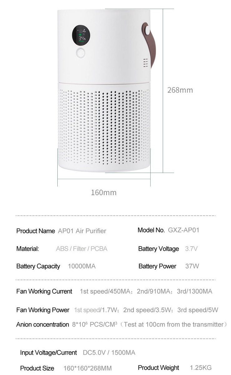 High-Performance Air Purifier Quiet Efficient & Ideal For Home Or Office Air Cleaner | AP01