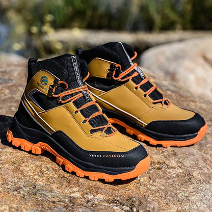 Men Waterproof Outdoor Anti-Smash & Anti-Stab Protection Boots Non-Slip Hiking Wear-Resistant Safety Work Shoes | G178