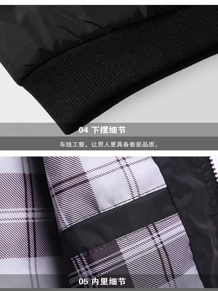 Men Solid Color Zipper Jackets Stand Collar Casual Outwear Tops Coat Jacket | S1268