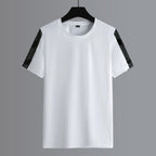 Men's Set Clothes 3 Pieces T Shirt Short Sleeve Solid Color Summer Sets | 1083