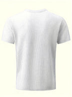 Men's Bamboo Stripe Short Sleeve T-Shirt Breathable, Stretchy Summer Casual Wear | 115 CSF