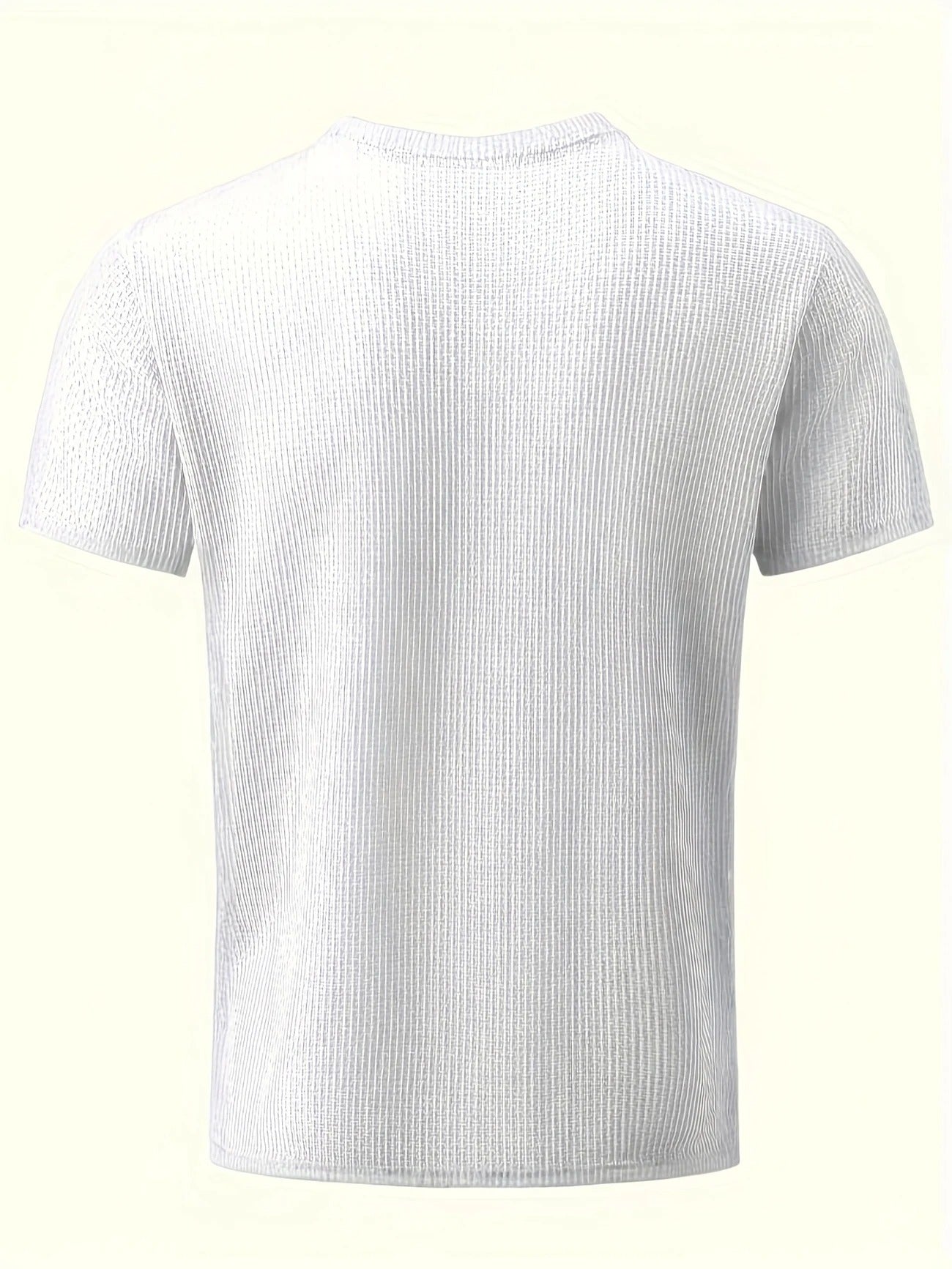 Men's Bamboo Stripe Short Sleeve T-Shirt Breathable, Stretchy Summer Casual Wear | 115 CSF