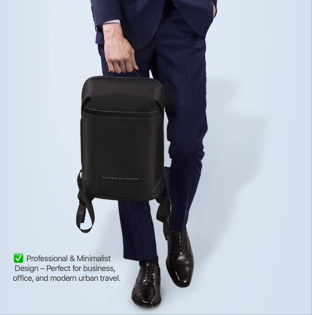 Kingsons Slim Business Backpack – Waterproof, Anti-Theft, Laptop Bag | 3210