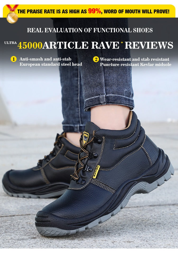 High Quality Anti-slip Work Safety Shoes Steel Toe Leather Waterproof Safety Boot | 1088