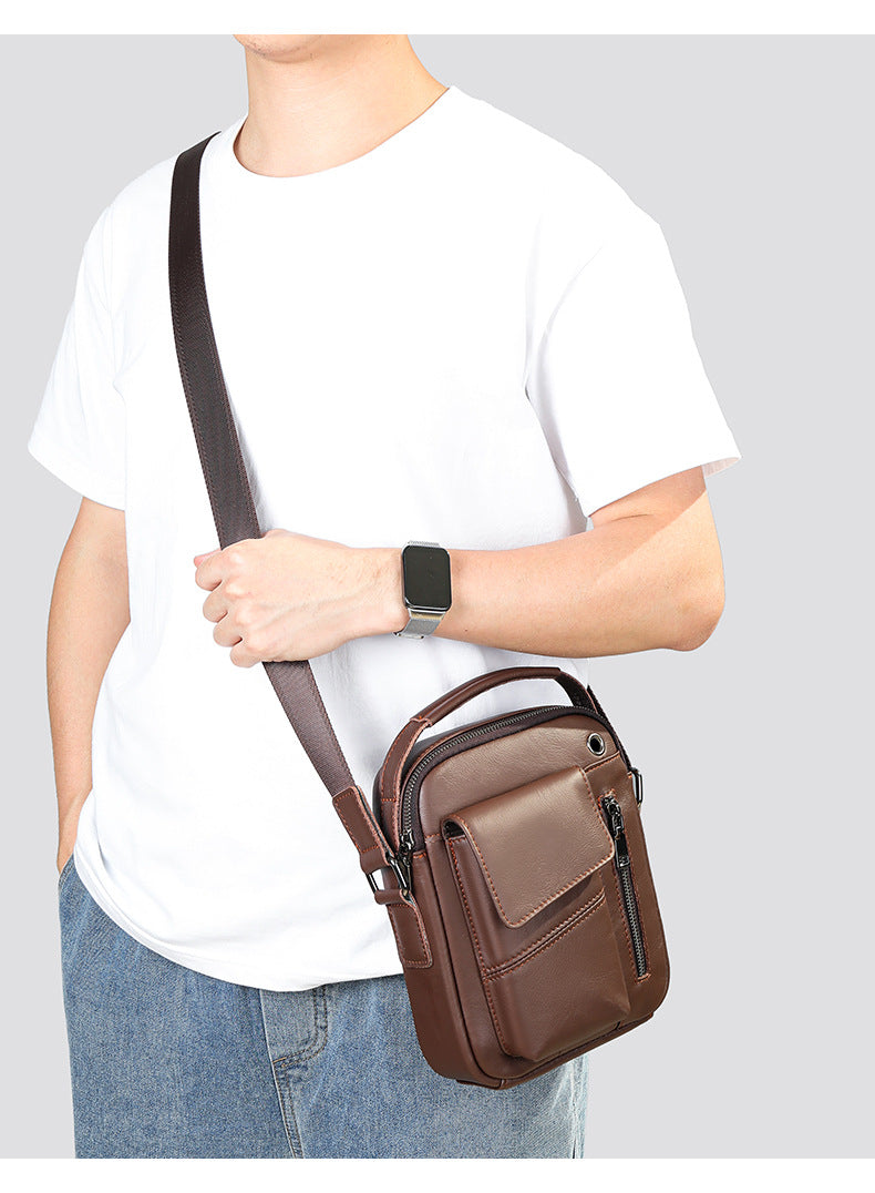Men's Business Leather Shoulder Bag Stylish & Practical for Work and Travel | 7512