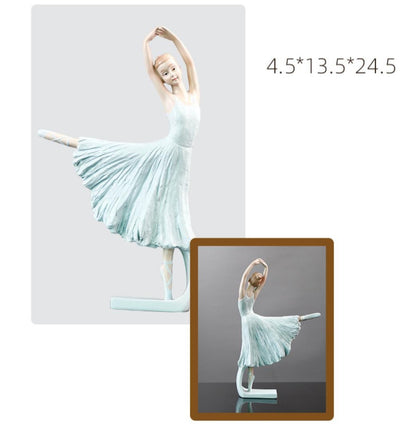 Modern Resin Ballet Girl Figurine Elegant Sculpture for Home Décor & Gifts | RRW2030