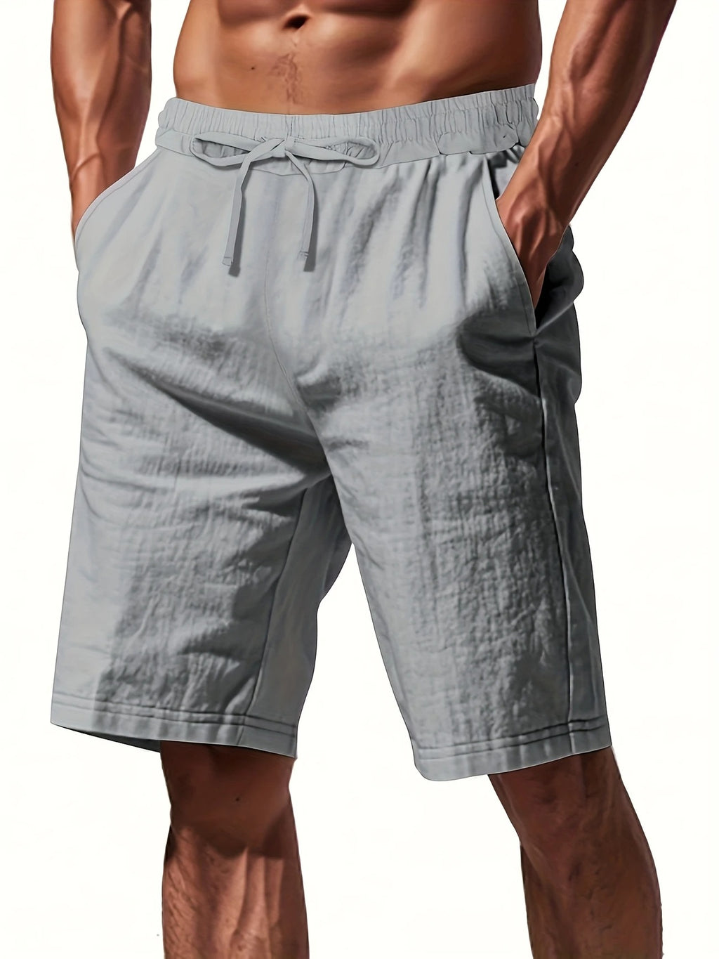 Breathable Men's Linen Shorts – Lightweight Summer Beach & Sport Casualwear| YFY-WW-2