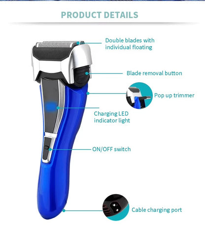 Men's Rechargeable Electric Shaver Precision Grooming with Long-Lasting Battery | RSM-1588