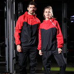 Men's Running Pullover Two-Piece Set Weight Loss Control Body Fat Sauna Sweat Suit  | YJ9681