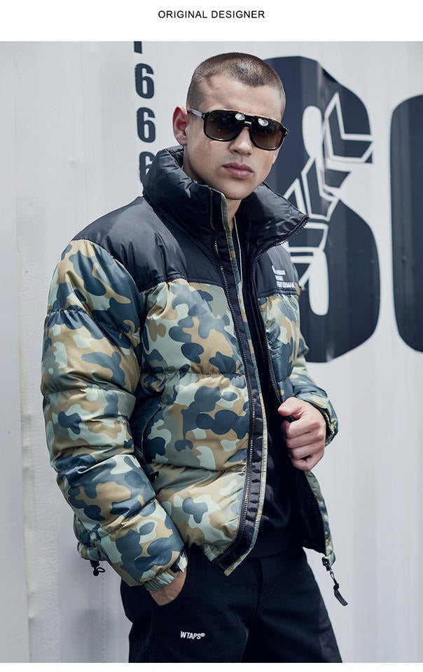 Mens designer cheap camo jacket