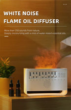 New Fancy Design 200ml Baby Care Sleeping Simulation 3d Fire Lamp Flame White Noise USB Music Essential Oil Diffuser | VR-WN03