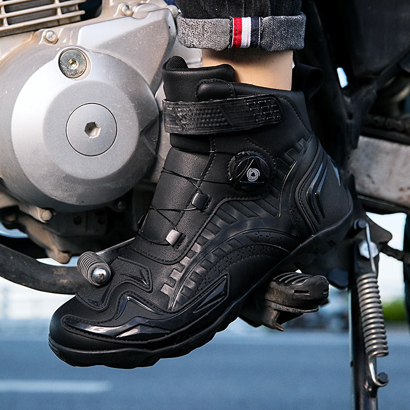 Premium Racing Shoes & Motorcycle Riding Boots Leather Boots for Ultimate Performance | QK268