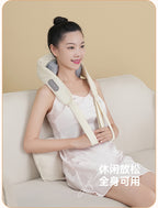 Neck Massager Kneading With Heat Rechargeable Cordless Electric Massage Pillow Deep Tissue Massage