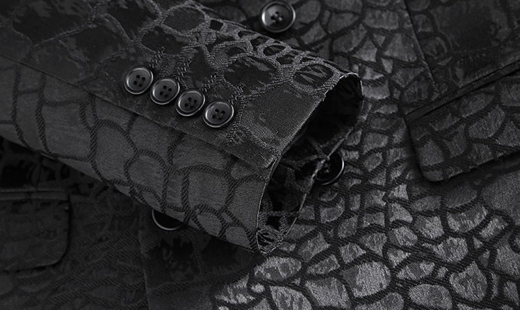 Big &Tall Men's Double Breasted Blazer | Slim Fit Business Casual Sport Coat | Non-Iron Polyester Blend | 7220