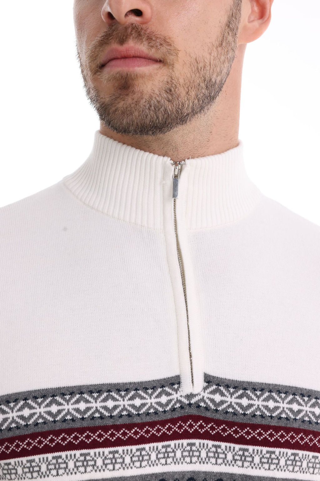 Men's Warm Winter Cotton Sweaters Ethnic Patterns Casual Sweater | M316