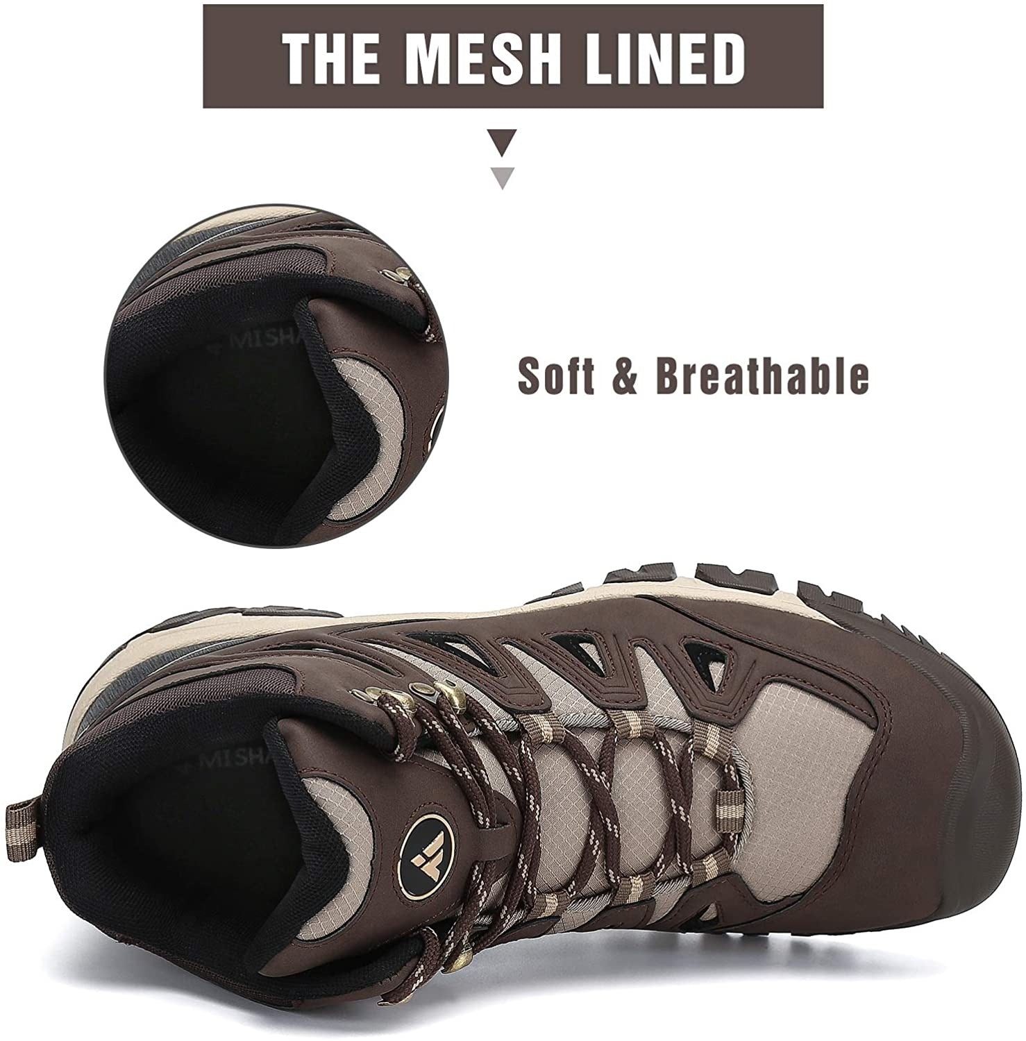 Men Breathable Waterproof Durable Toe Anti Slip Safety Trekking Hiking Shoes