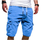 Men Breathable Anti- Wrinkle Chino Cargo Quick Dry Shorts Multi Pockets Summer Beach Pants | ZK36
