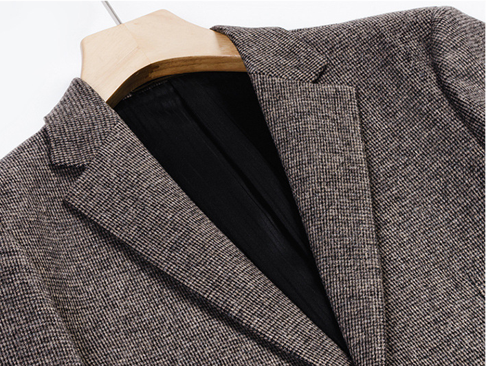 Men's Wool Blend Suit Blazer | 2025 Autumn Winter Premium Business Suit Jacket | Mid-Weight Formal Office Wear | 2513-398