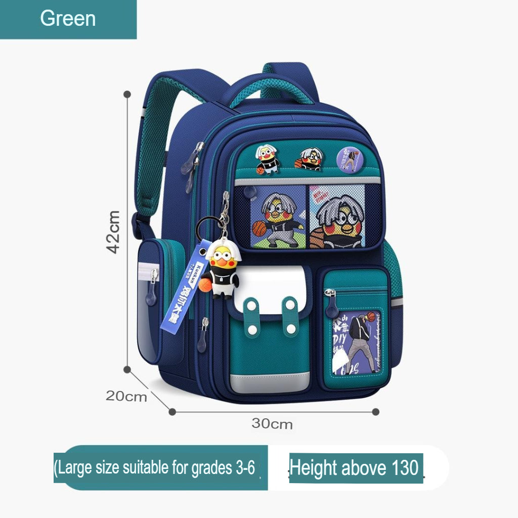 Kulomi Kids’ School Backpack – Lightweight, Ergonomic & Spine-Support Design for Children | 1-602