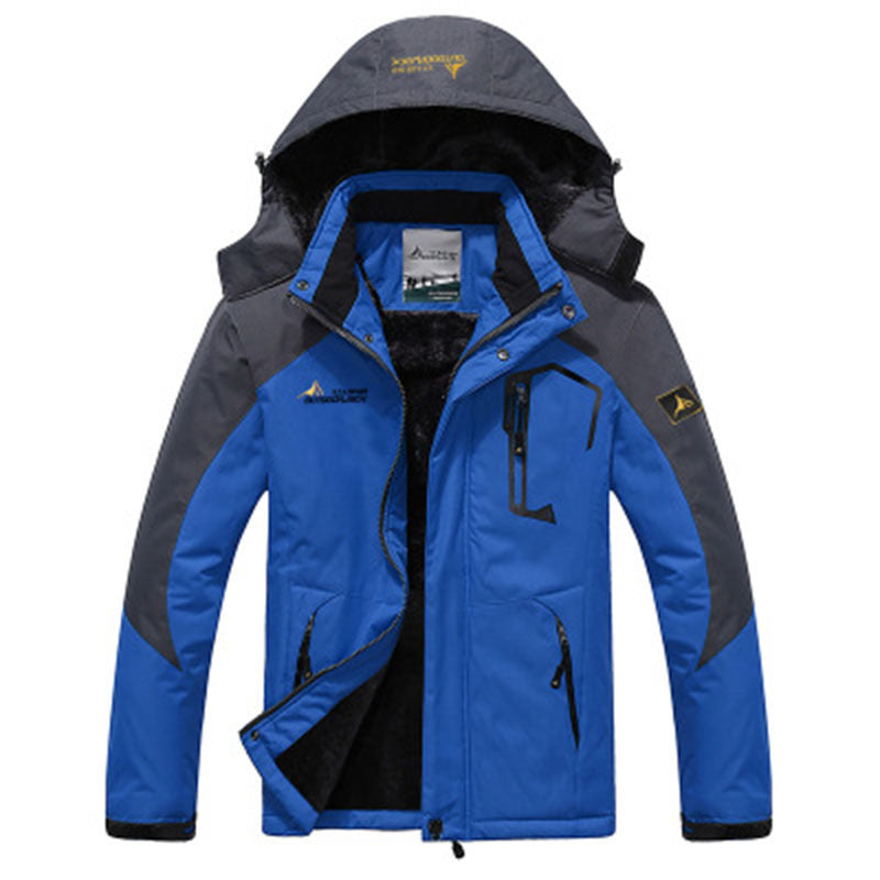 Mountain Waterproof Ski Snow Jacket Winter Warm Fleece Outdoor Work Coat Water Resistant Windbreaker Hoodie Jackets Overcoat | TJ153