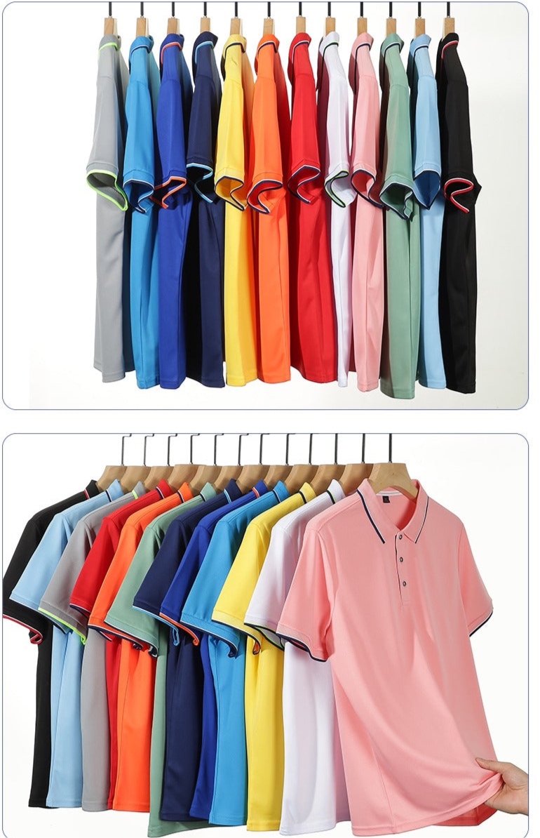 Men's Short-Sleeved Lapel Golf Polo Shirt Quick Dry & Embroidered Design T-Shirt | SG2316