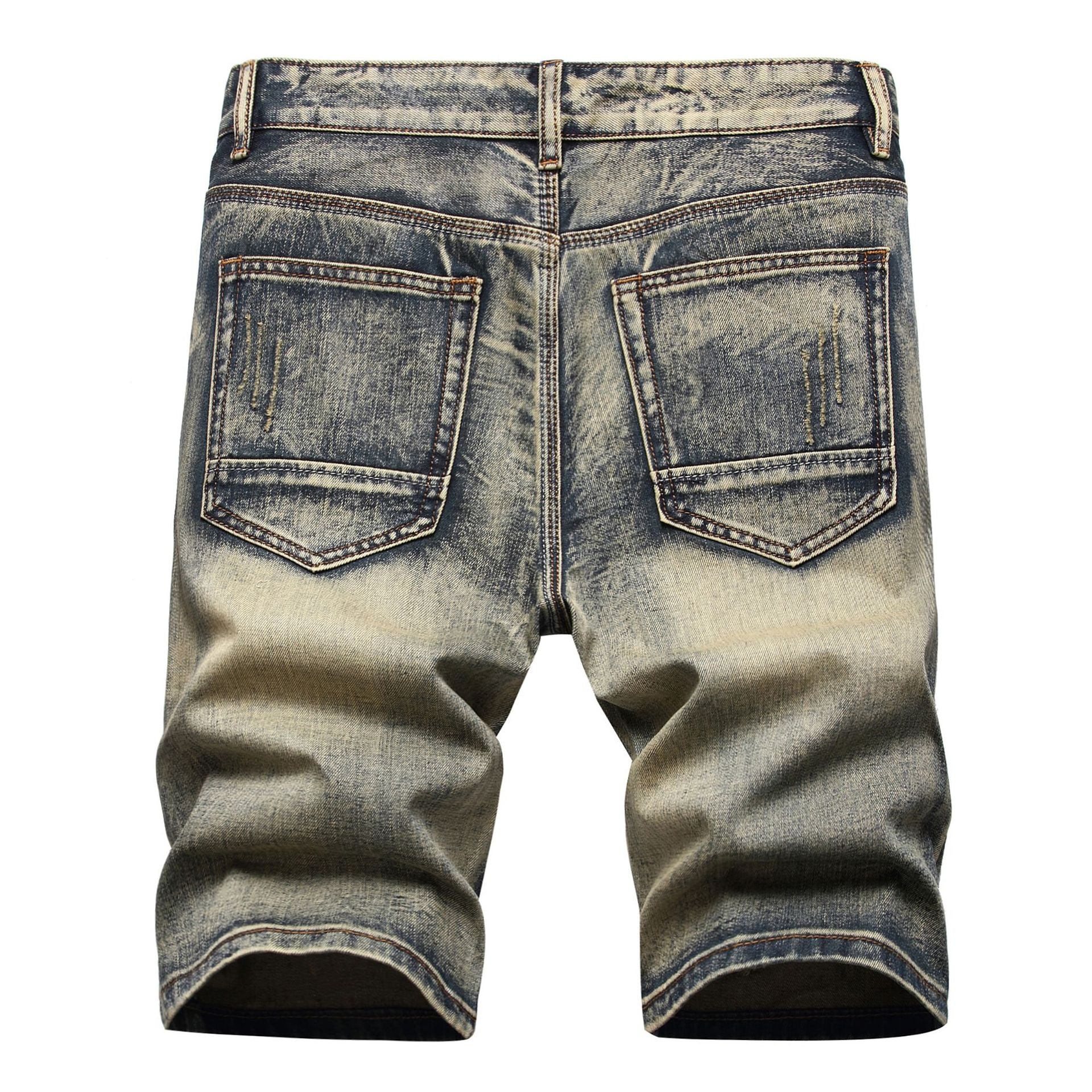 Short jeans mens on sale fashion