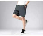 Men's Summer Quick-Dry Sports Shorts with Zipper Pockets Breathable Lightweight & Comfortable Drawstring Short | 8907