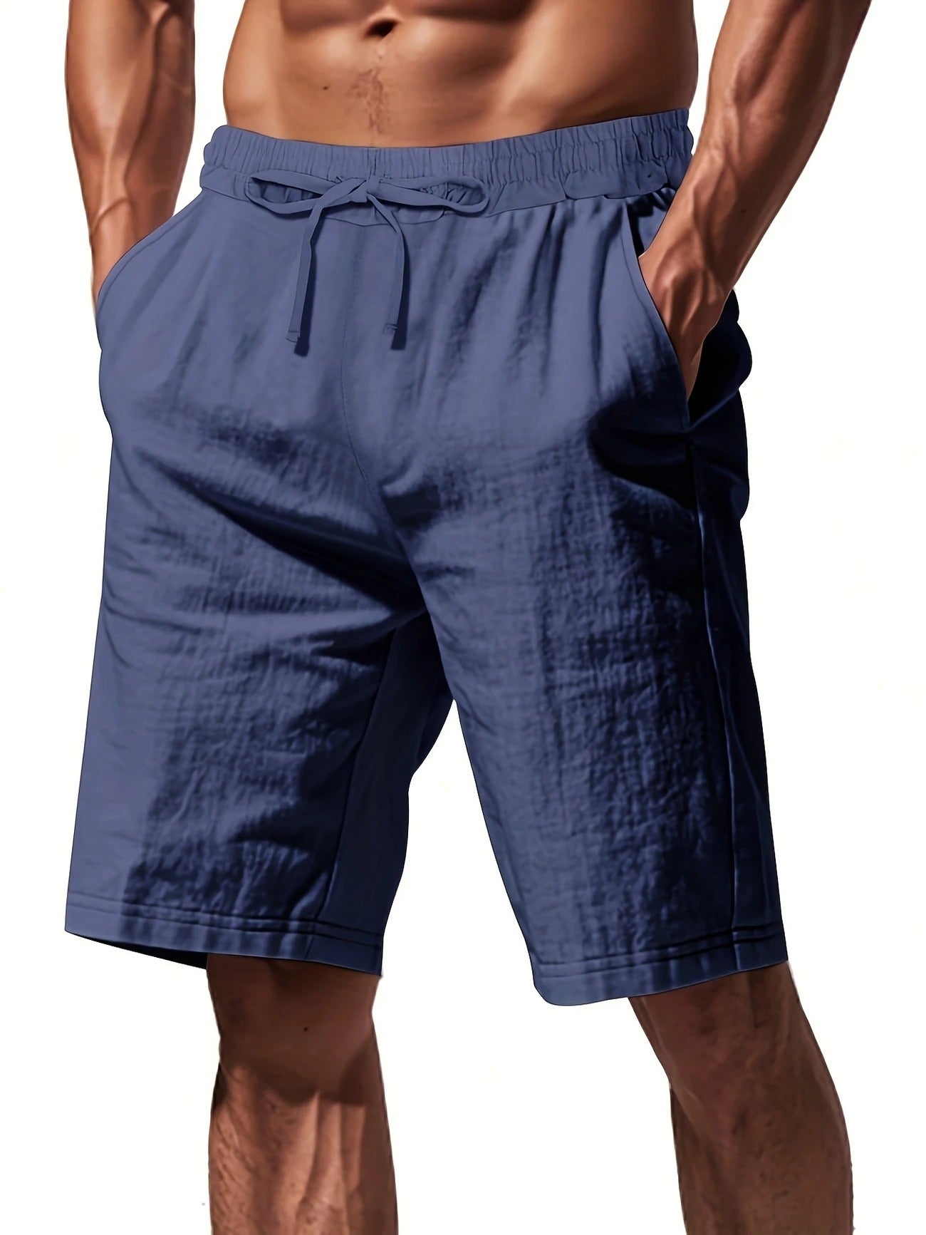 Breathable Men's Linen Shorts – Lightweight Summer Beach & Sport Casualwear| YFY-WW-2
