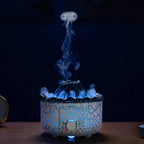 Lava Cracked Volcano Essential Oil Diffusor Jellyfish Spray Simulation Fire Flame Effect Air Humidifier Home Diffuser | V21b pro