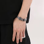 Men’s Viking Animal Bracelet Wolf, Eagle, Snake Stainless Steel Bracelet | KB179515-MZOZ