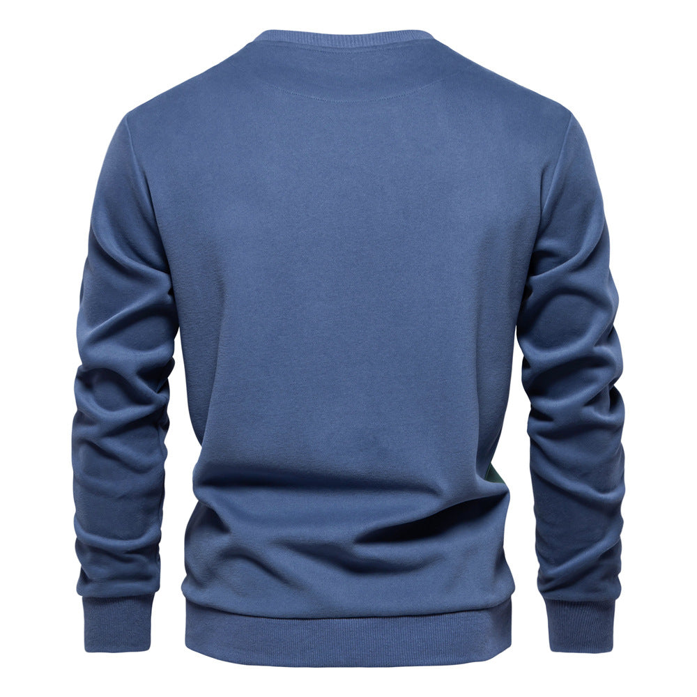 Men's Winter Sweatshirts Crew Neck Casual Pullover Long Sleeve Cotton Jumper Top | HD136