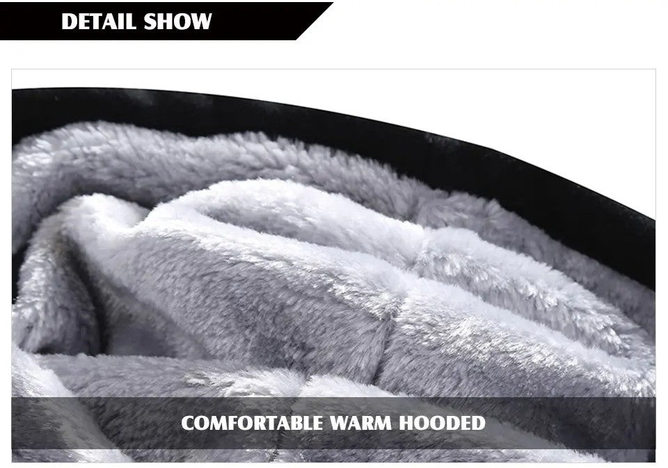 Men's Winter Tracksuit Fleece Lined Sweatshirt Hoodie Jacket Coat Pant Sweat Suit